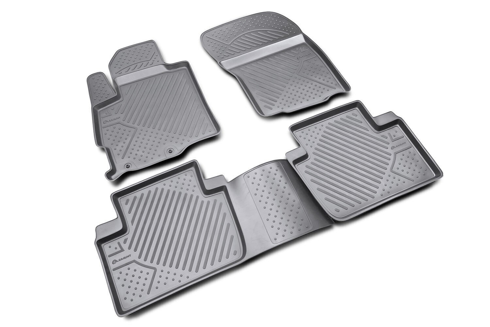 Коврики Standard, в салон PEUGEOT 4007 2007- , 4 шт. (полиуретан, чёрные) Element.NLC.38.10.210