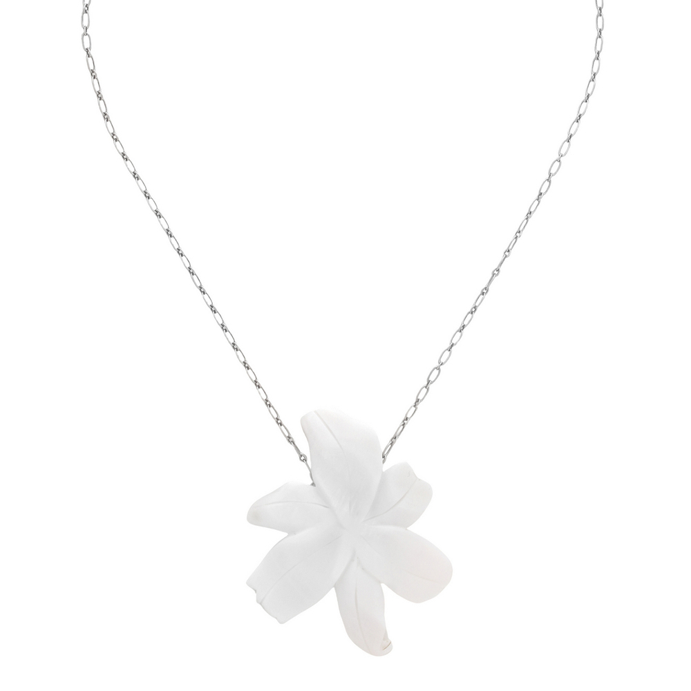 Колье Nature Bijoux, Lis Blanc, с подвеской из перламутра, NB26.1-15-43820 (белый)