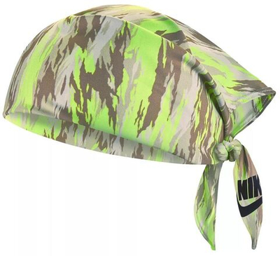Теннисная бандана Nike Bandana - khaki/lime glow/black