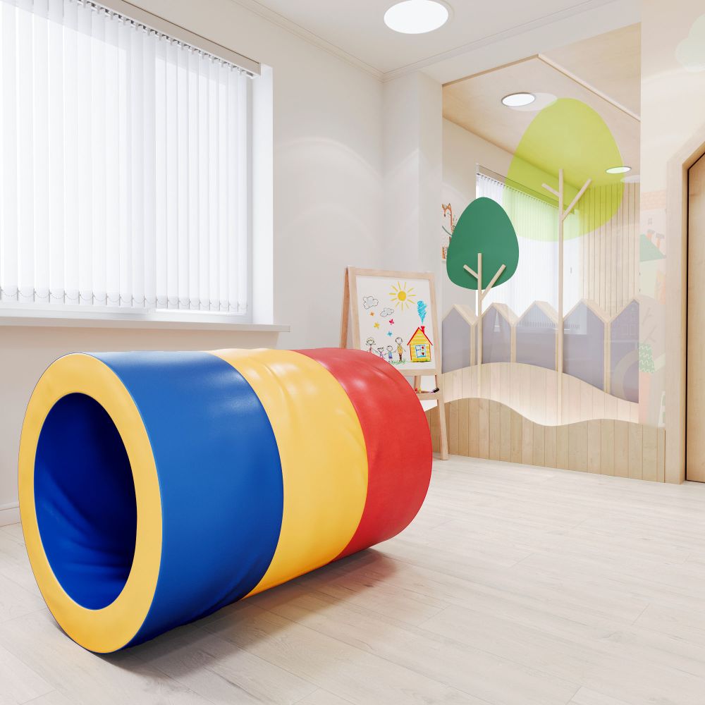 Мягкий модуль Romana «Труба» d700х1000 (серо-бежевый)