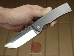 Нож CHAVES KNIVES 229 REDENCION KICKSTOP FLIPPER KNIFE TITANIUM CHISEL RK-432