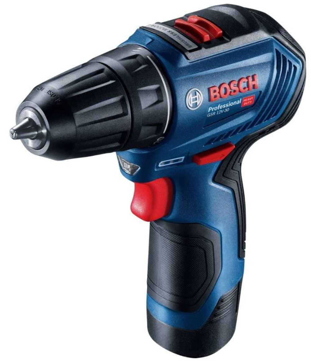 Аккумуляторная дрель-шуруповерт BOSCH GSR 12V-30 12 В,2 Li-lon/2 Ач 06019G9020