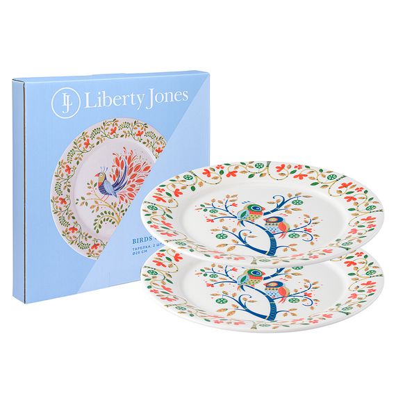 Набор тарелок love birds из коллекции birds of paradise в подарочной упаковке, D28 см, 2 шт.