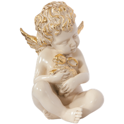 Статуэтка Ангел с кроликом Айвори