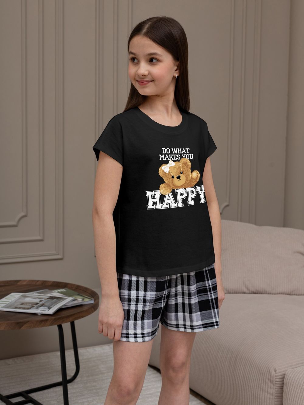 Костюм для девочки Мишель-2 Виотекс ЧЁРНЫЙ