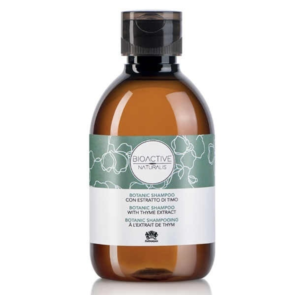 Шампунь натуральный с экстрактом тимьяна и оливы pH 6,2 Farmagan Bioactive Naturalis Botanic Shampoo 230мл