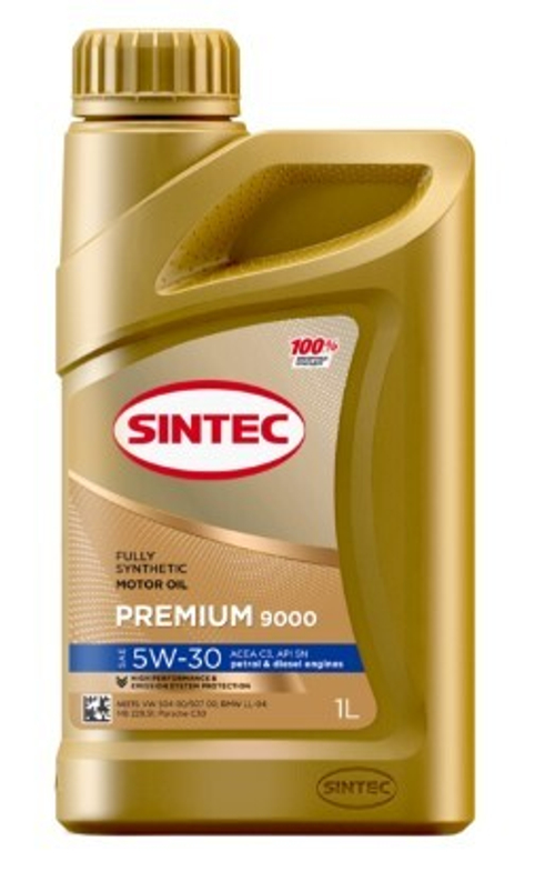 Масло Sintec 5W-30 Premium 9000 C3 синтетическое 1л / 5W30