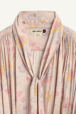 ZARA ПЛАТЬЕ ИЗ 100% ВИСКОЗЫ, С ПРИНТОМ