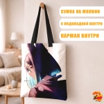 Сумка шоппер с принтом Genshin Impact