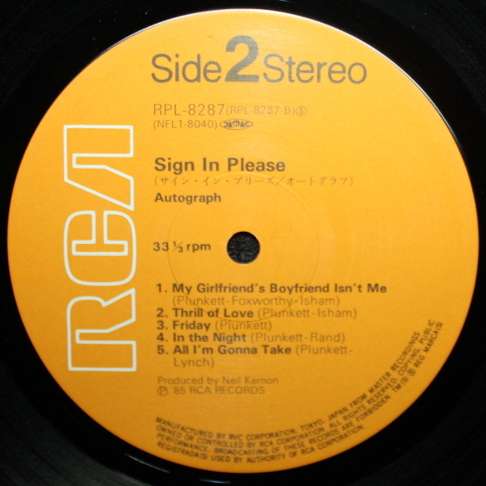 Autograph / Sign In Please (LP)