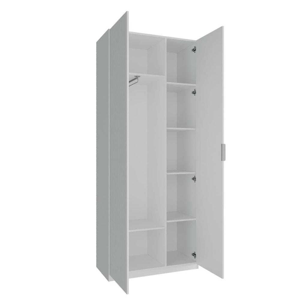 Шкаф распашной Валенсия 2-х дверный, белый