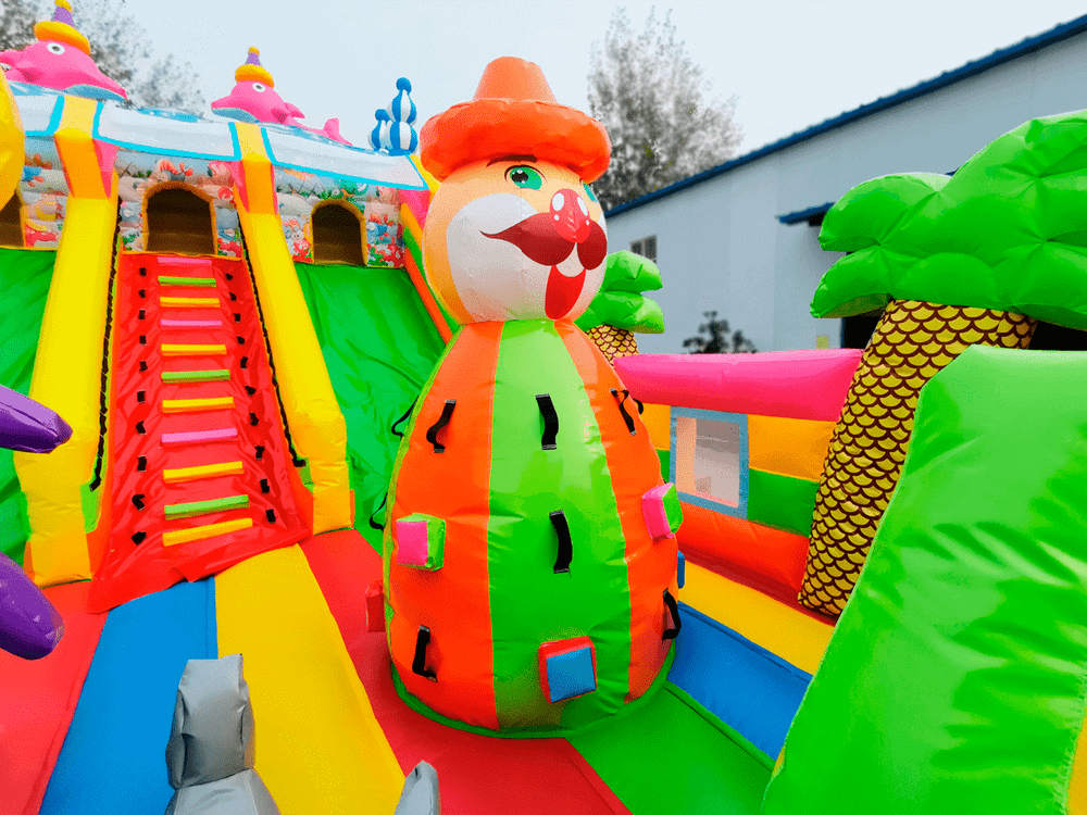 Коммерческий надувной батут «В гостях у дельфинов», 10*5*5 м