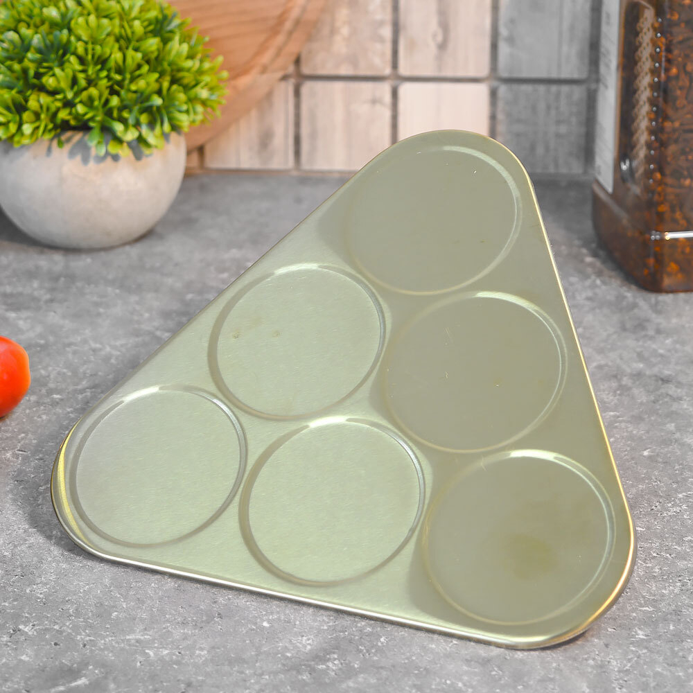 Набор для специй 7 предметов, на магните, цвет черный/золото, MB 40466