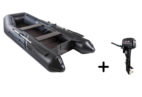 Броня-320 СК графит-черный + PARSUN T 9.8 BMS (комплект лодка + мотор)