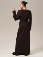 C0385-03 Кардиган темно-коричневый dbr