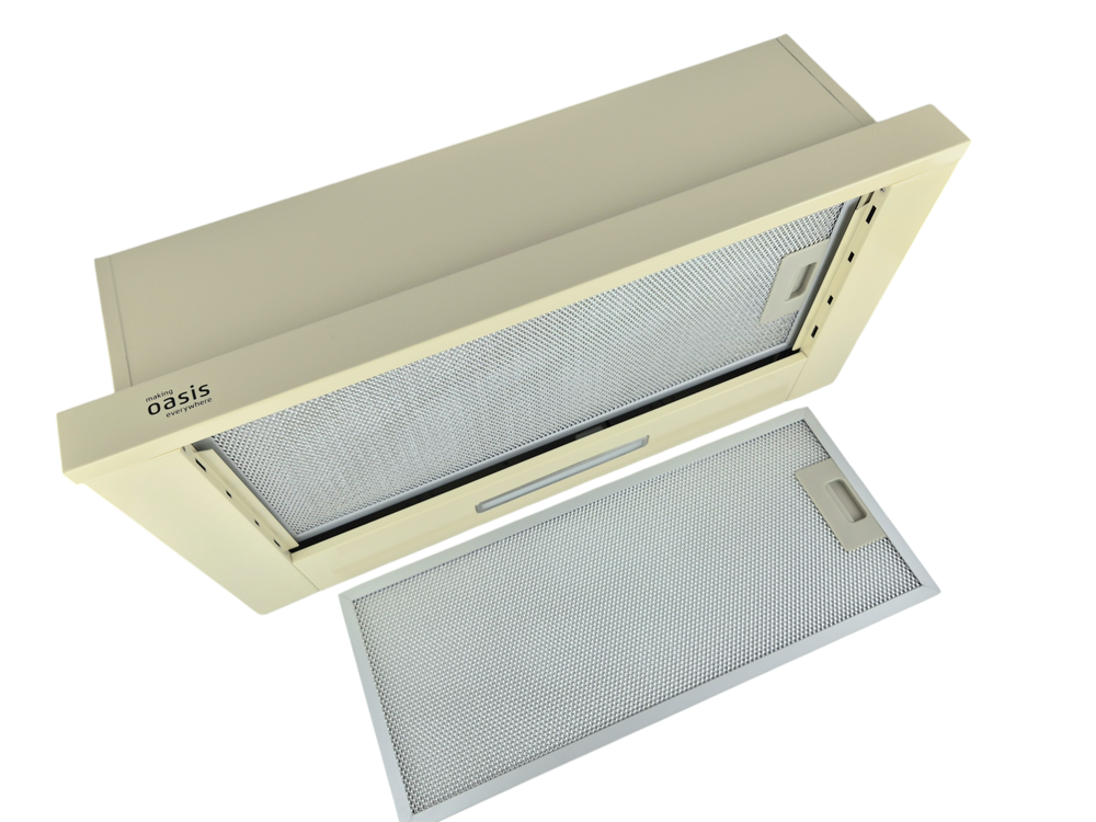 Вытяжка кухонная встраиваемая "Oasis" UV-60IG (F) беж.стекло