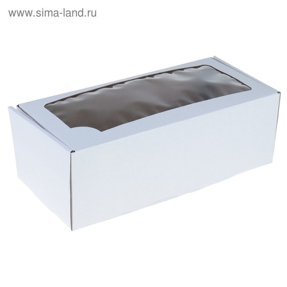 Коробка самосборная бесклеевая, крафт, белая, 16 х 35 х 12 см