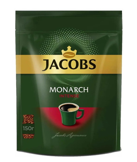 Кофе "Jacobs Monarch Intense" растворимый 150г. пакет