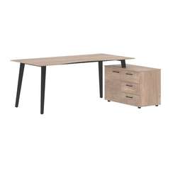 Стол руководителя с тумбой JCT 1813(R)  1800х1300х750 JAY