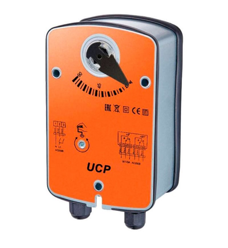 Клапан воздушный с электроприводом UCP DCGAr 200+LFU-230-05