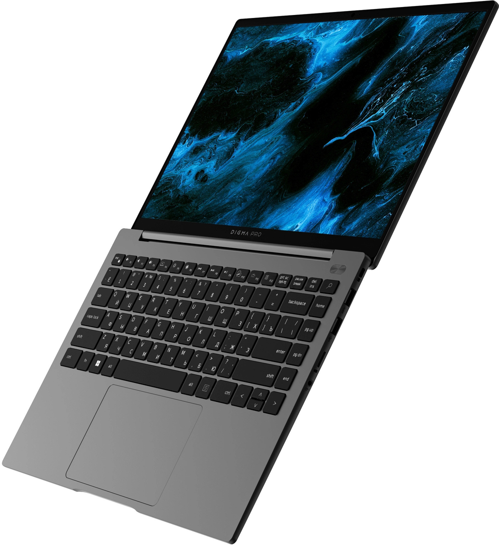 Ноутбук  Digma Pro Pactos 14 ", Core i5, 16 Гб RAM, 512 Гб SSD, Iris Xe Graphics, Темно-серый