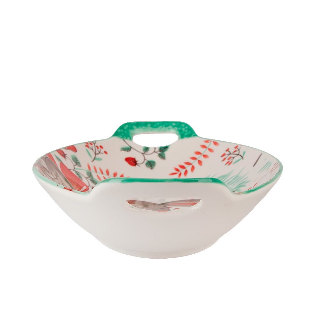 Блюдо с ручками "Kawaii Forest. Rabbit"27*16*4см. v=450мл. (min9) (фарфор) (транспортная упаковка)