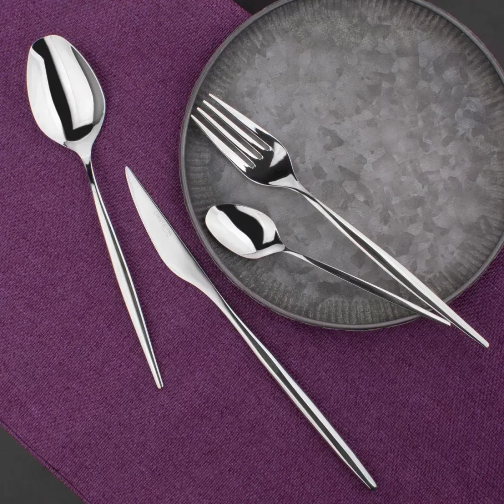 Набор столовых приборов 24 предмета на 6 персон Cristema Rabat зеркальный