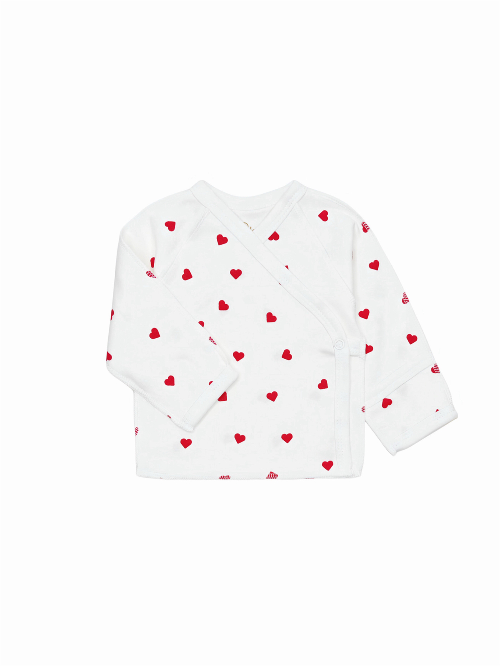 Распашонка-кимоно Сердечки red (56,62)
