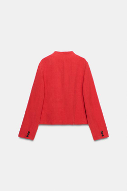 ZARA КУРТКА ZW COLLECTION, КРАСНЫЙ