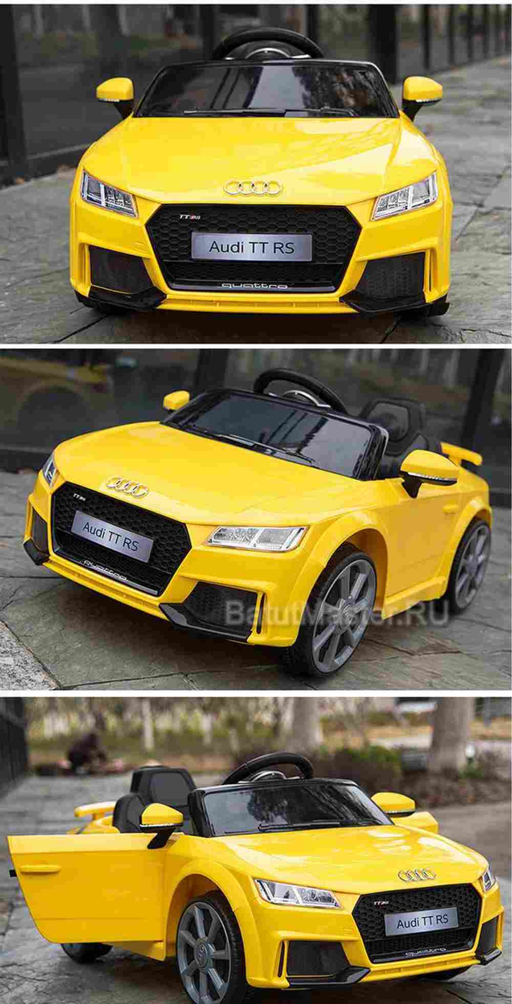 Детский электромобиль "AUDI TTRS" 6V, черный