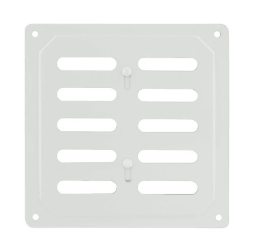 Решетка с заслонкой (заглушкой) 200х200 мм Белая