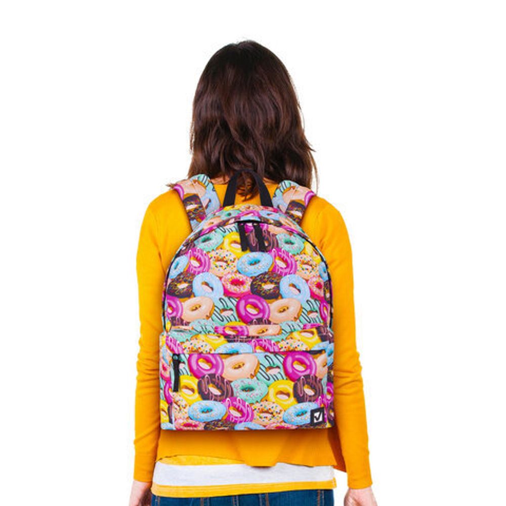 Рюкзак BRAUBERG, универсальный, сити-формат, Donuts, 20 литров, 41х32х14 см, 228862