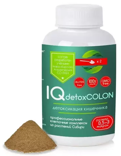 Клеточный комплекс IQdetoxCOLON, порошок, Сиб-Крук