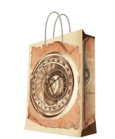 Бумажный пакет для сувенирной продукции , с ламинацией, с шириной основания 33 см, плотность бумаги 140 г/м2 / 33х45.7х10.2см арт.40863 арт.40863