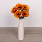 Цветы искусственные «Natur» 30см Маки 5шт оранжевые