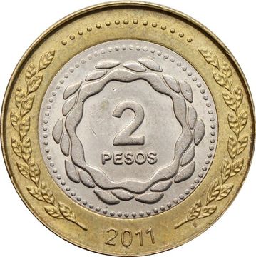 2 песо 2011 Аргентина