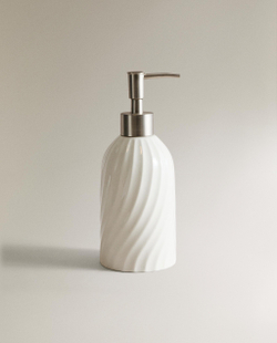 Zara Home дозатор для жидкого мыла, керамика, белый
