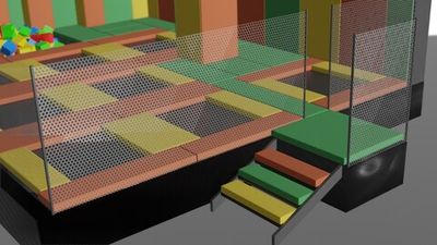 Батутный парк - 65м2