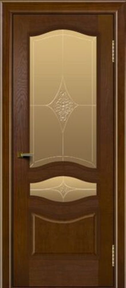 Межкомнатная дверь ЛайнДор Амелия ДО Амелия Бронза 30 Шоколад