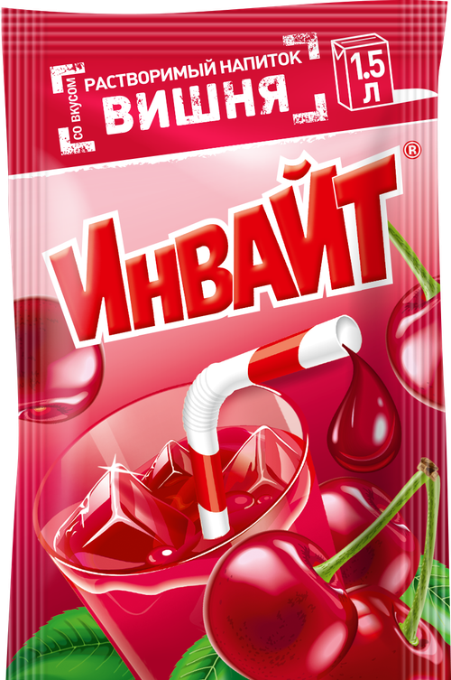 Растворимый напиток Invite вишня 12гр 24шт*6бл