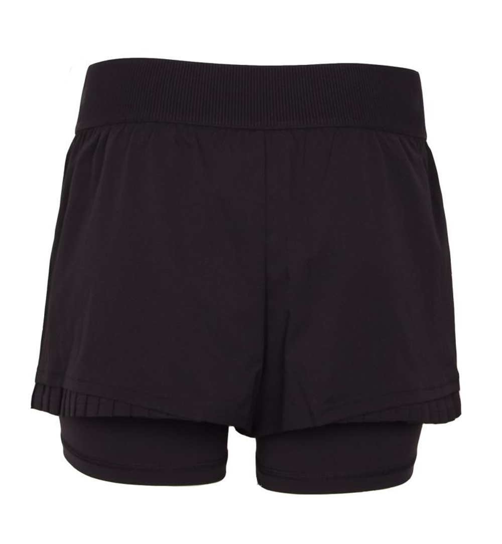 Женские Шорты теннисные Lacoste Ultra Dry Lined Tennis - black/black