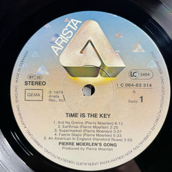 Винтажная виниловая пластинка LP Pierre Moerlen's Gong Time Is The Key (Германия 1979)