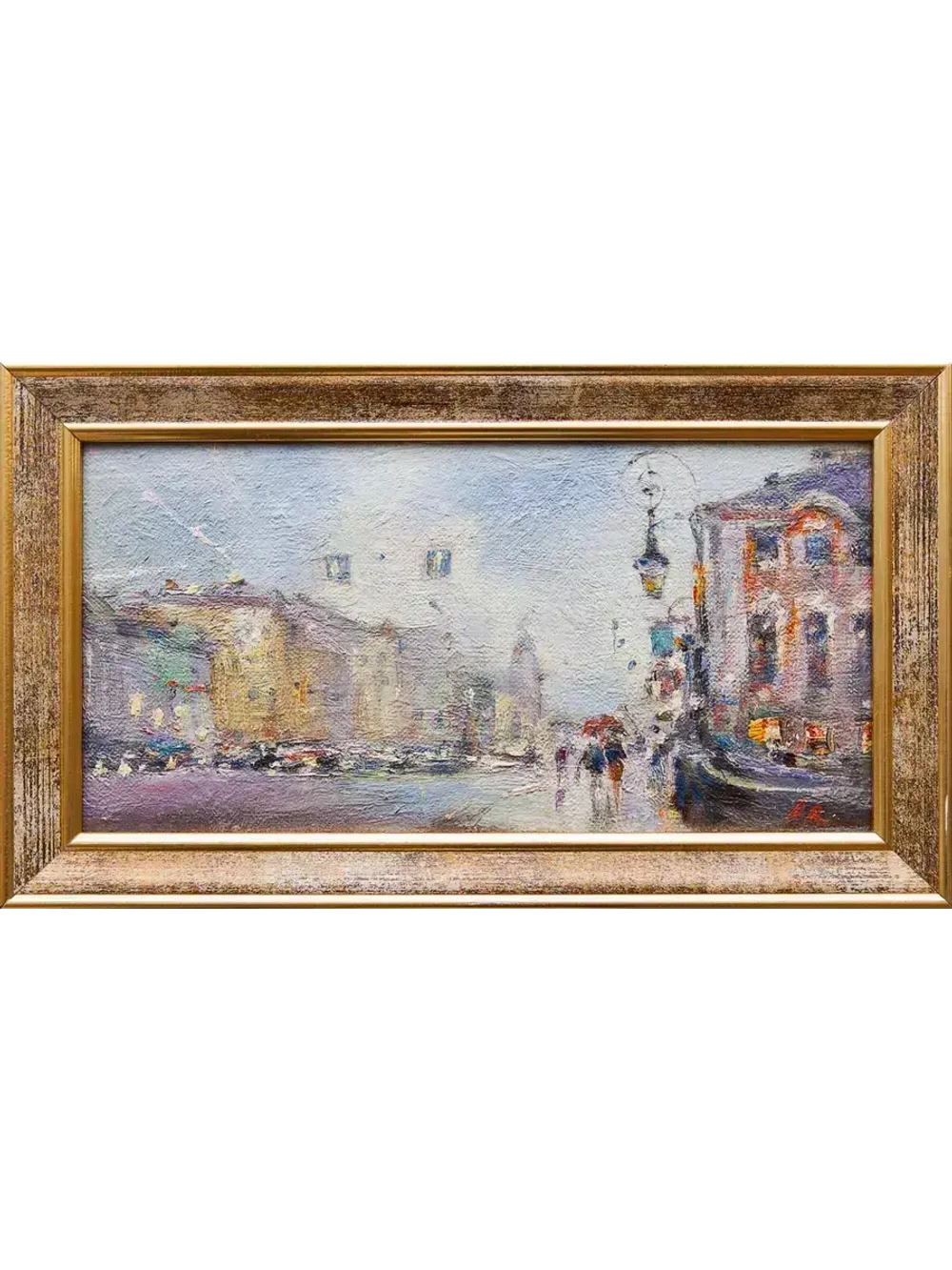 Картина маслом "Зеленый мост" Русанов