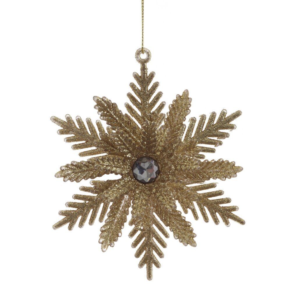 GAEM Изделие декоративное подвесное "Снежинка", L12 W4 H12 см, 4в.