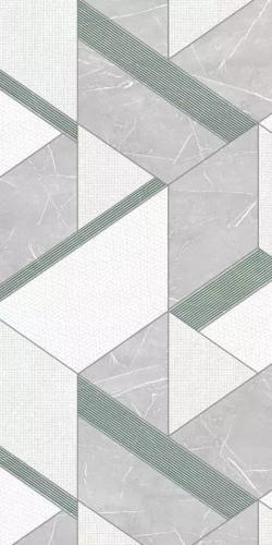 Панель ПВХ термопечать Вулканический узор грин 662/1 2700х250 мм