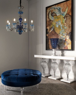 Эффектная люстра из цветного стекла ✨