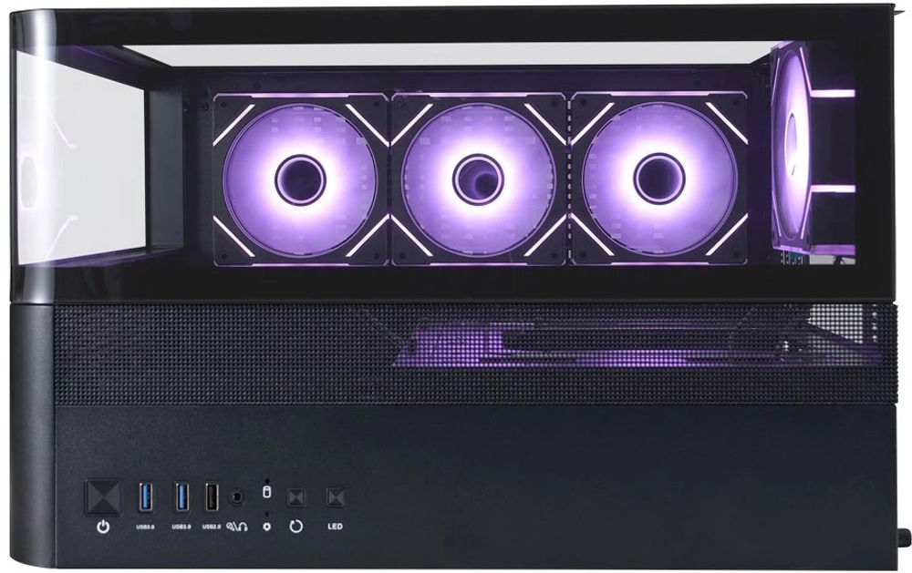 Корпус mATX 1STPLAYER RT6-BK-3FC7R-1FC7