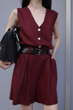 шорты с ремнём, свободного кроя