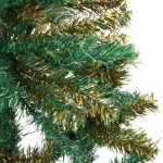 Ёлка «Золотая дымка» 150 см, ПВХ зеленый с золотом (350 веток)
