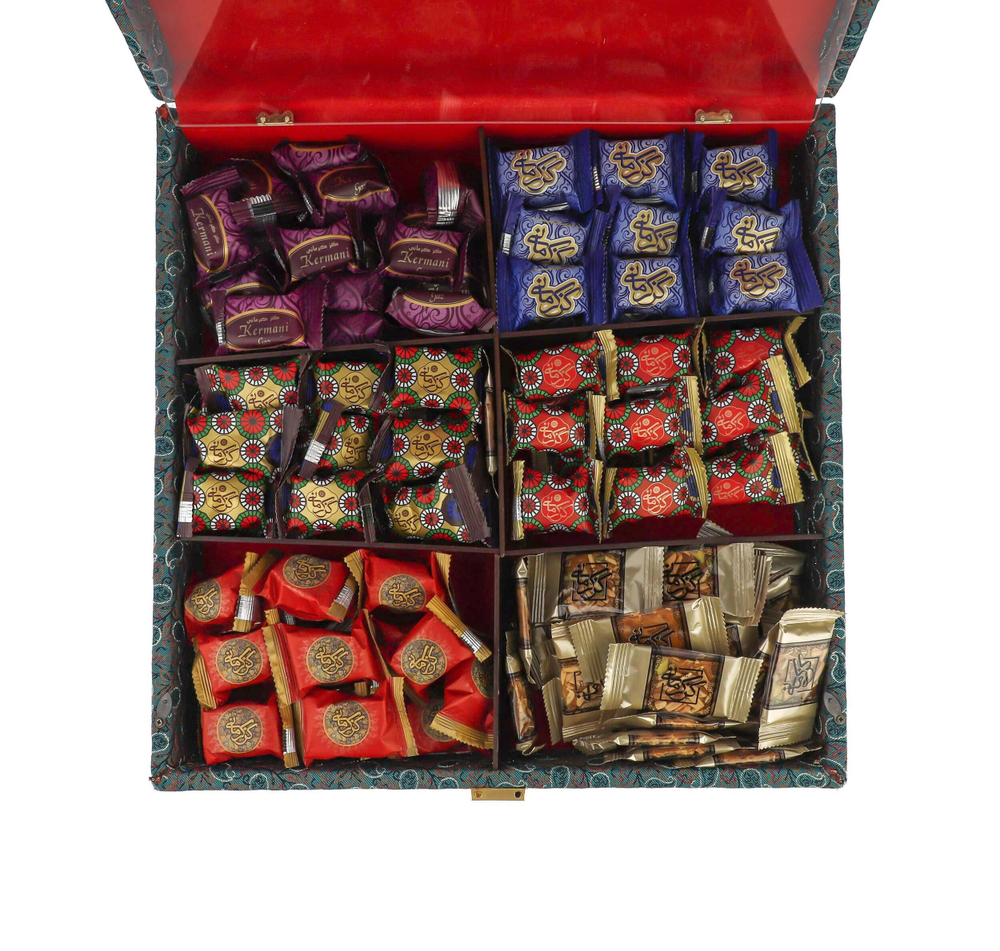 Ассорти гяза Kermani Gaz 800 гр подарочный бокс терме 181220284 Иран
